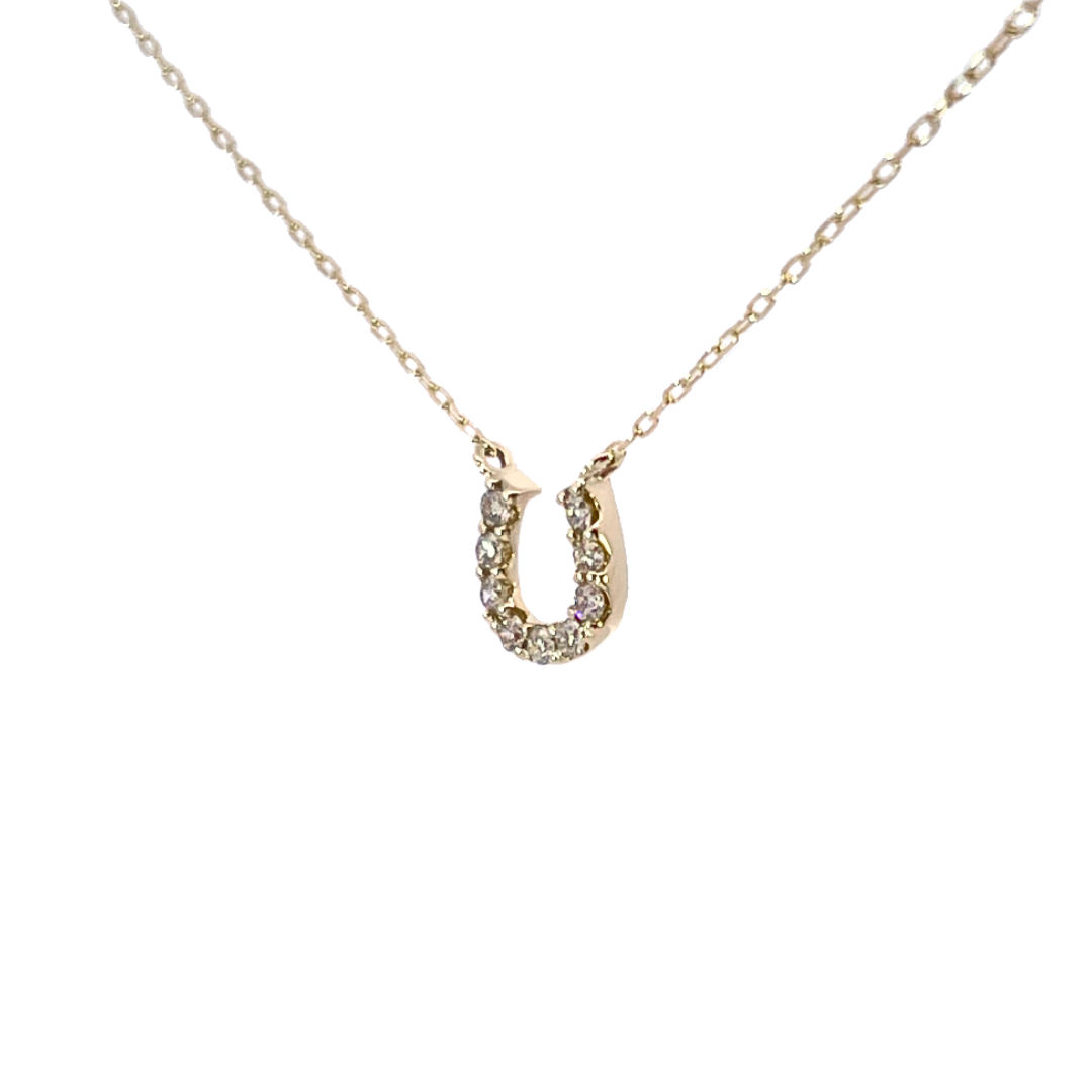 ダイヤモンドバテイネックレス　K10YG