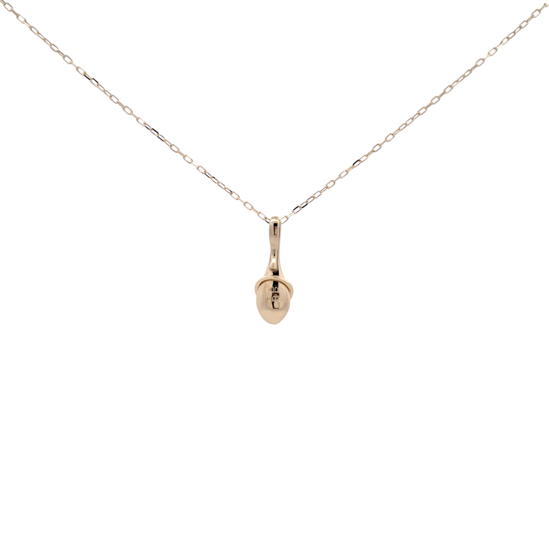 ダイヤモンド スプーンネックレス K10YG